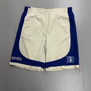 CSG Duke Blue Devils Basketball Shorts Mens Small White Blue Mesh Athletic